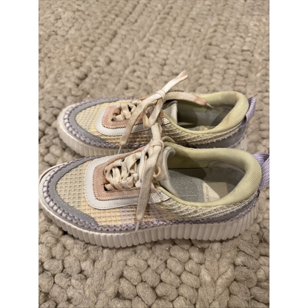 Dolce Vita Sneakers Women's Size 6.5 Dolen Knit Funfetti Platform